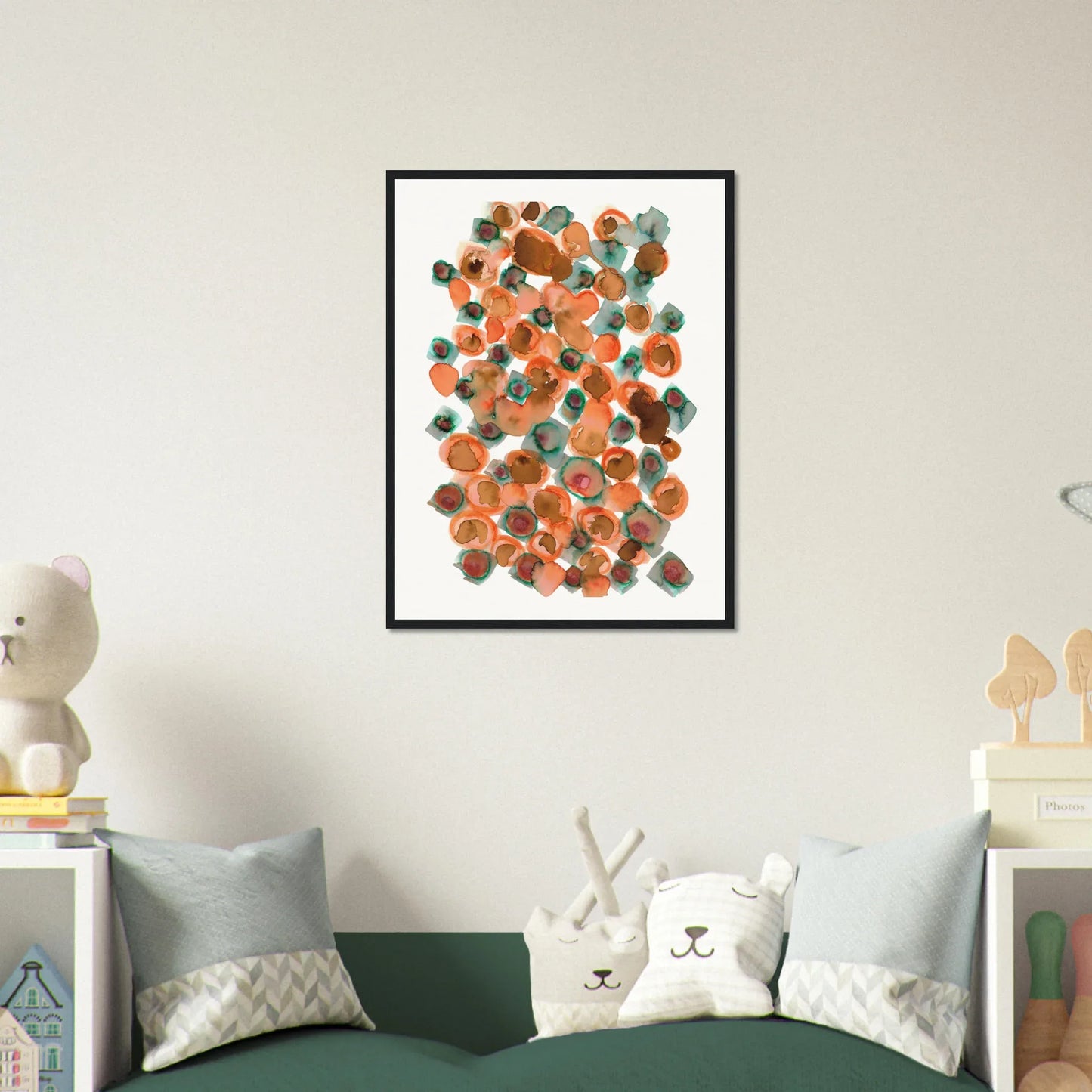 Museum-Quality Matte Paper Wooden Framed Poste Constellation D'ambre - Laure Leprince - Artiste Peintre