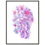 Classic Semi-Glossy Paper Metal Framed Poste Nebuleuse Pourpre - Laure Leprince - Artiste Peintre