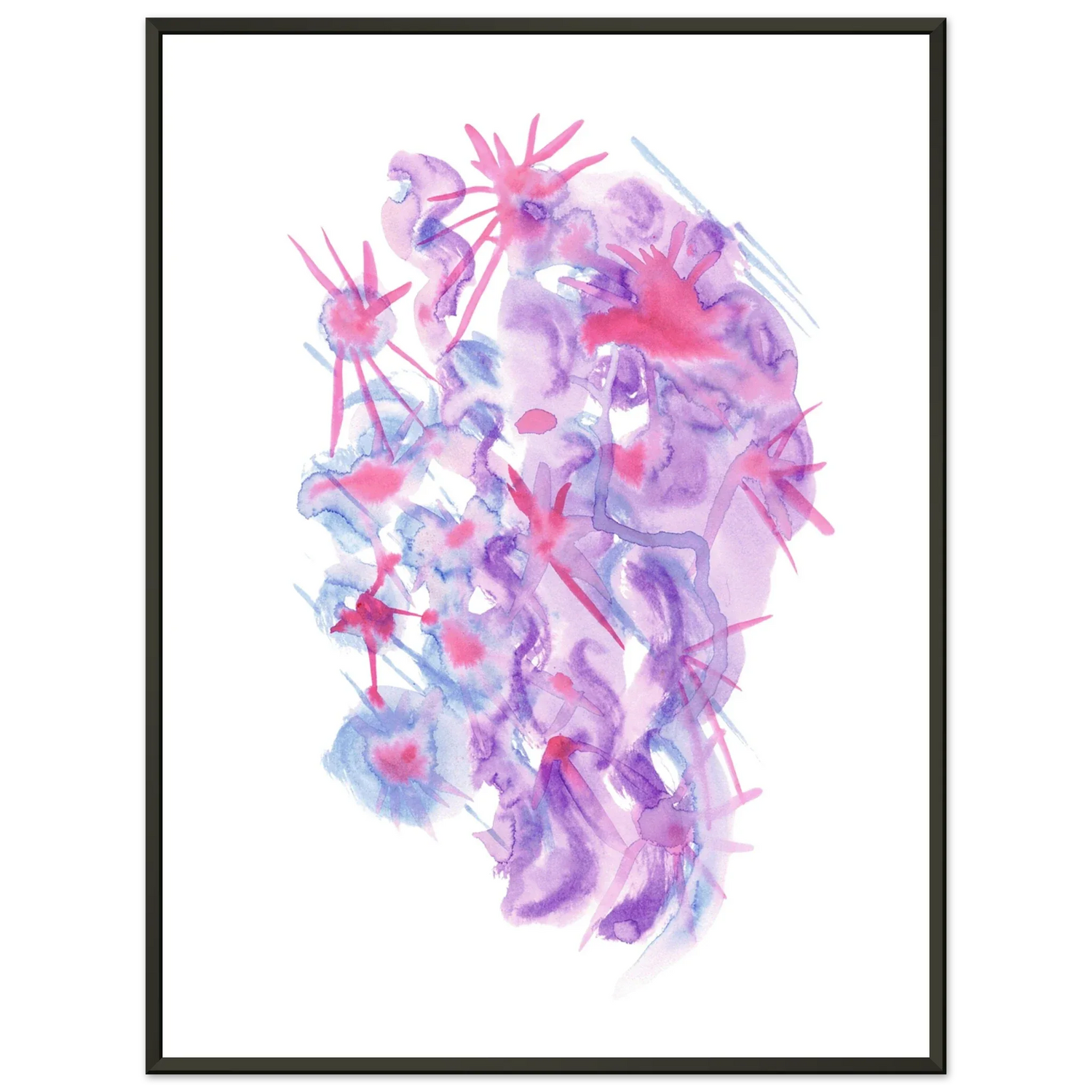 Classic Semi-Glossy Paper Metal Framed Poste Nebuleuse Pourpre - Laure Leprince - Artiste Peintre