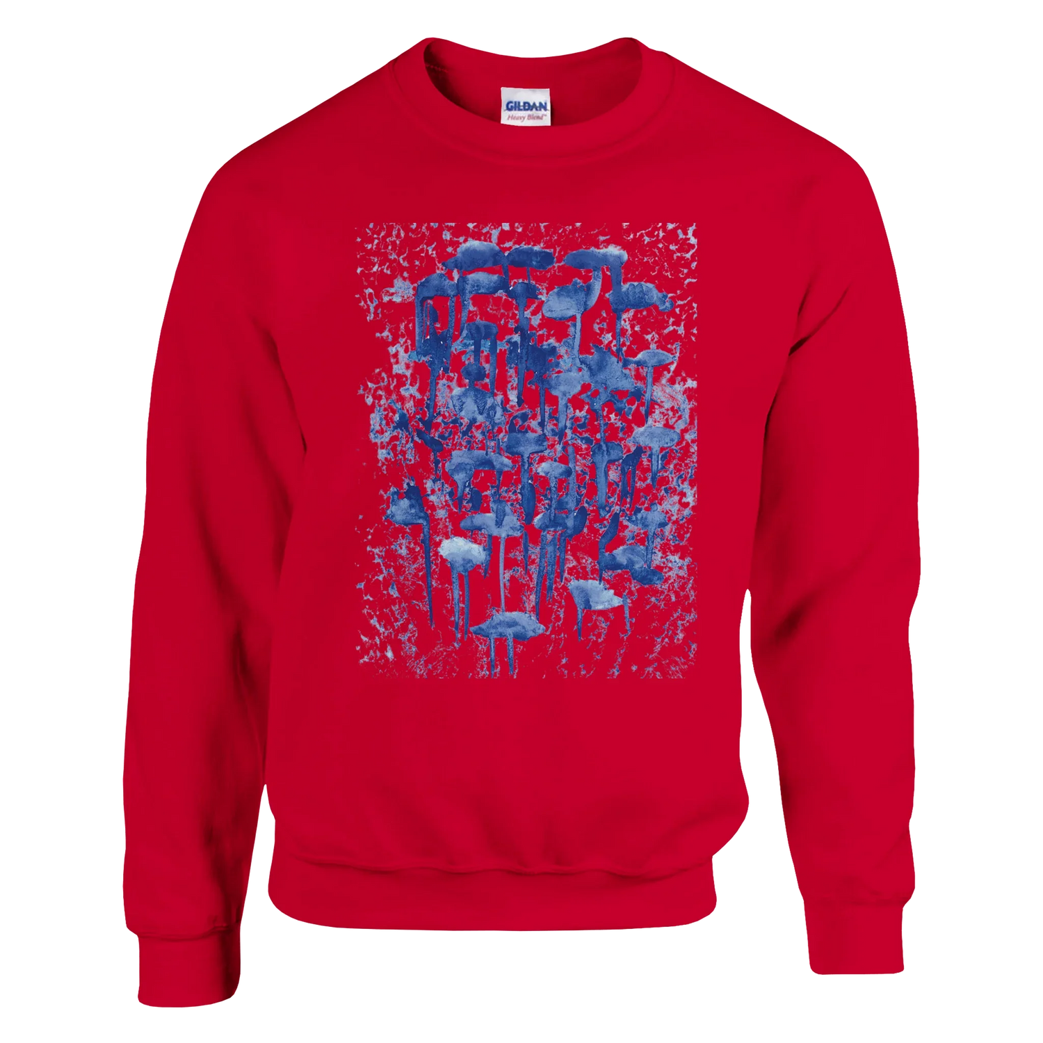 Sweatshirt Unisexe Classique Forêt Indigo – Impression Artistique Multicolore | Premium Cotton Blend - Laure Leprince - Artiste Peintre