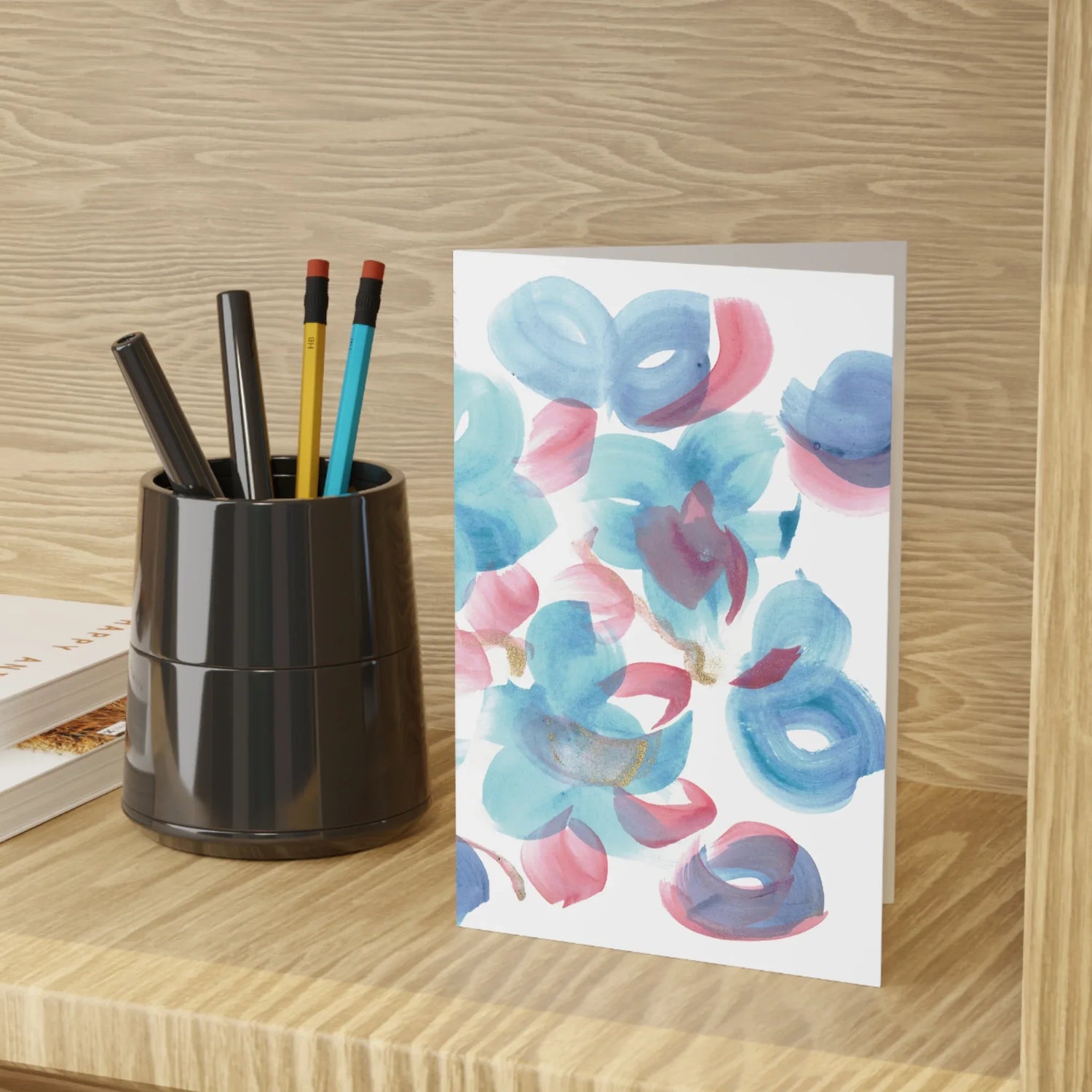 Aquarelle Bleuets électriques Laure Leprince - Artiste Cotée Akoun - Laure Leprince - Artiste Peintre