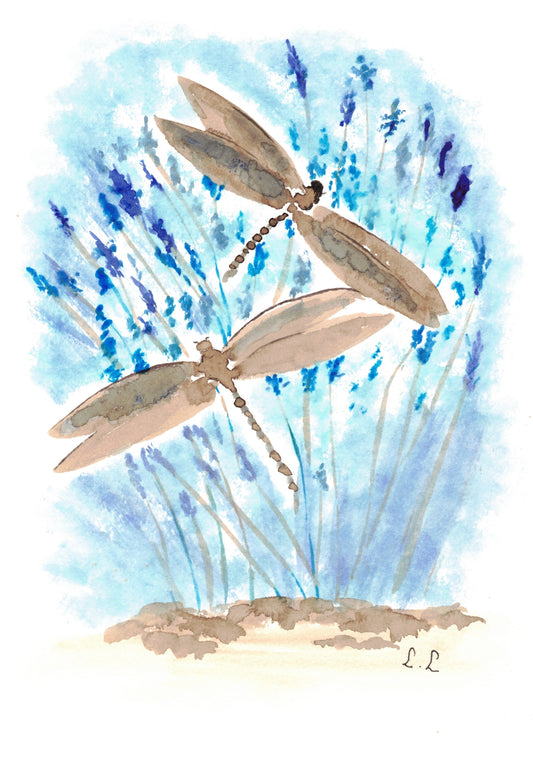🎨 Souffle bleu – Aquarelle intuitive par Laure Leprince