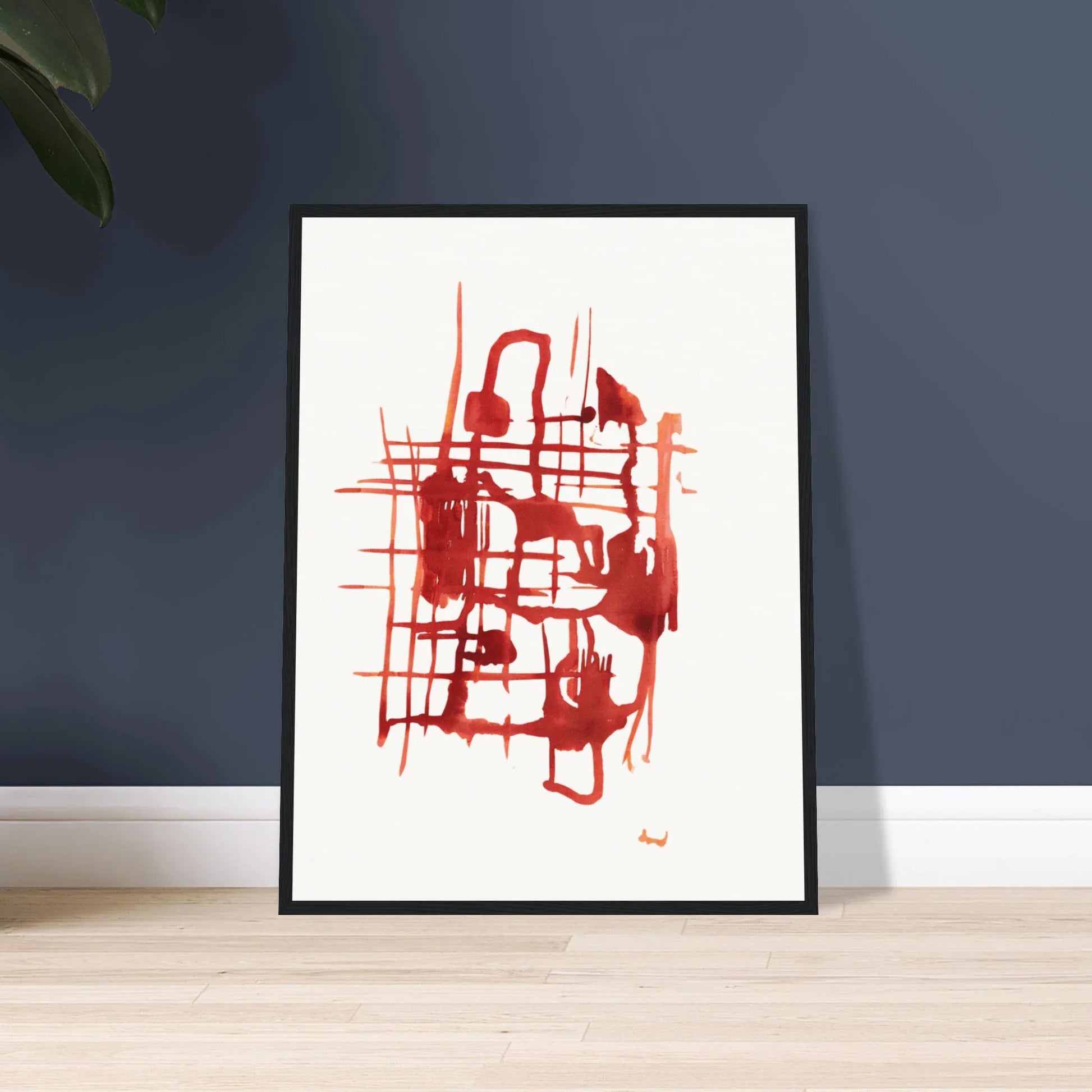 Affiche Encadrée Museum-Quality Matte Paper Wooden Framed Poste Solar Frame - Laure Leprince - Artiste Peintre