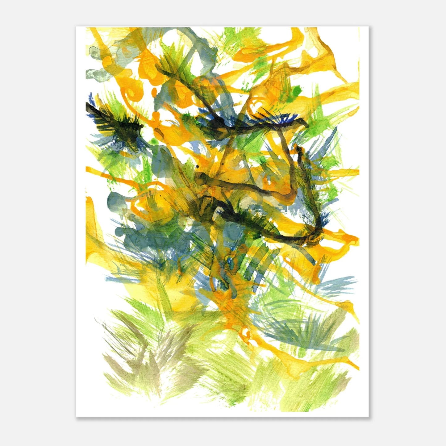 Affiche premium sur papier mat Tempête Solaire – Art mural de qualité supérieure - Laure Leprince - Artiste Peintre