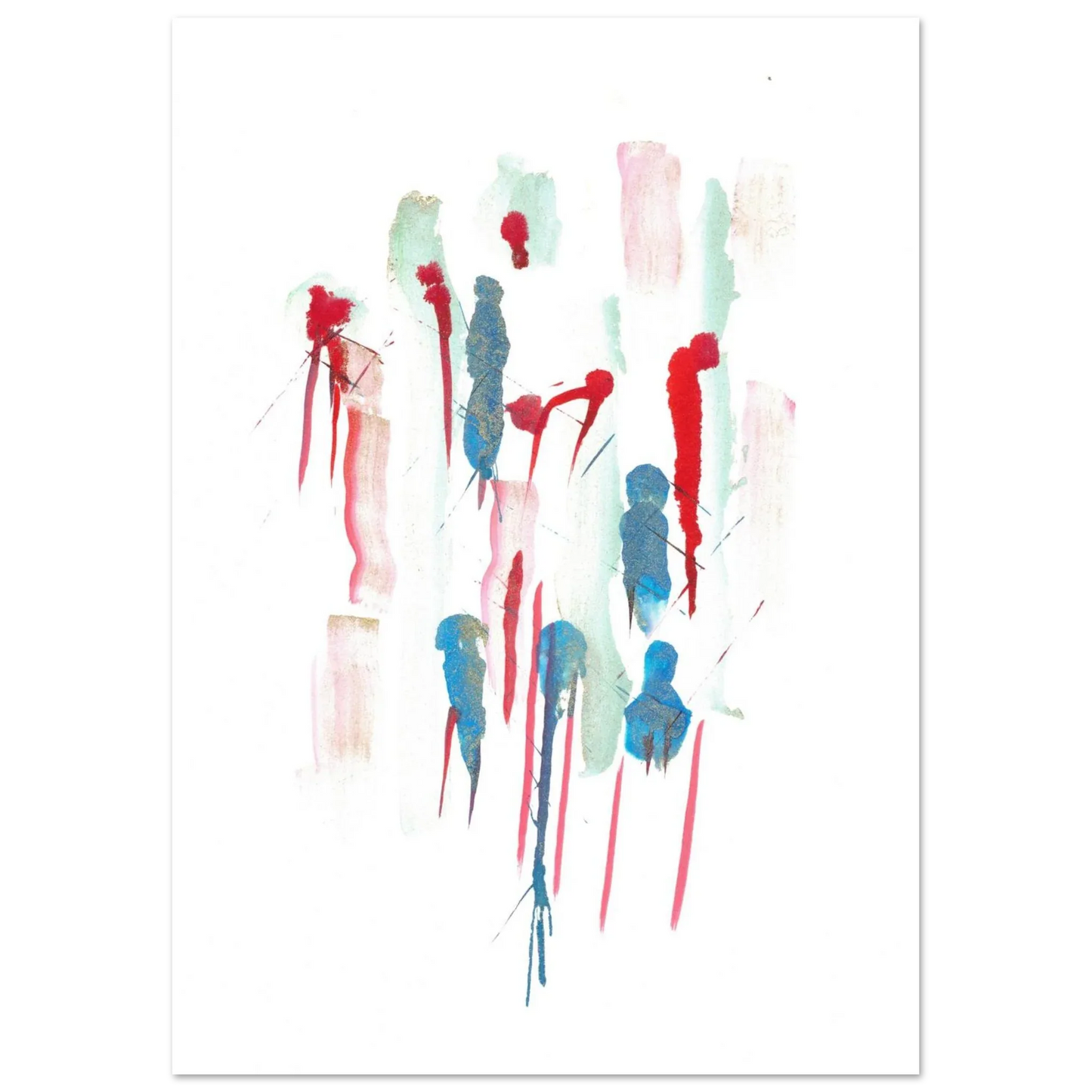 Premium Matte Paper Poster Aquarelle Originale RDJ3-9 - Laure Leprince - Artiste Peintre
