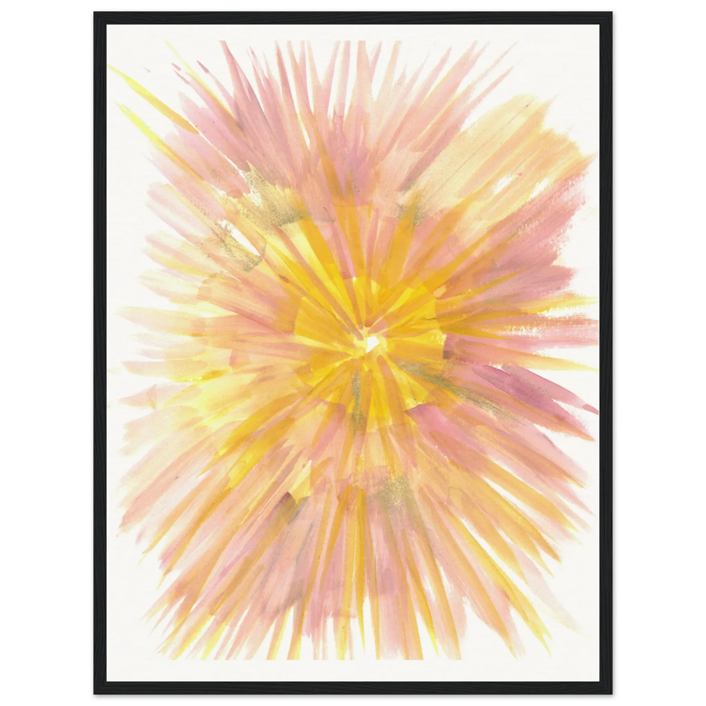 Abstract Watercolor Framed Poster – Museum Quality Jardin des Ombrelles - Laure Leprince - Artiste Peintre