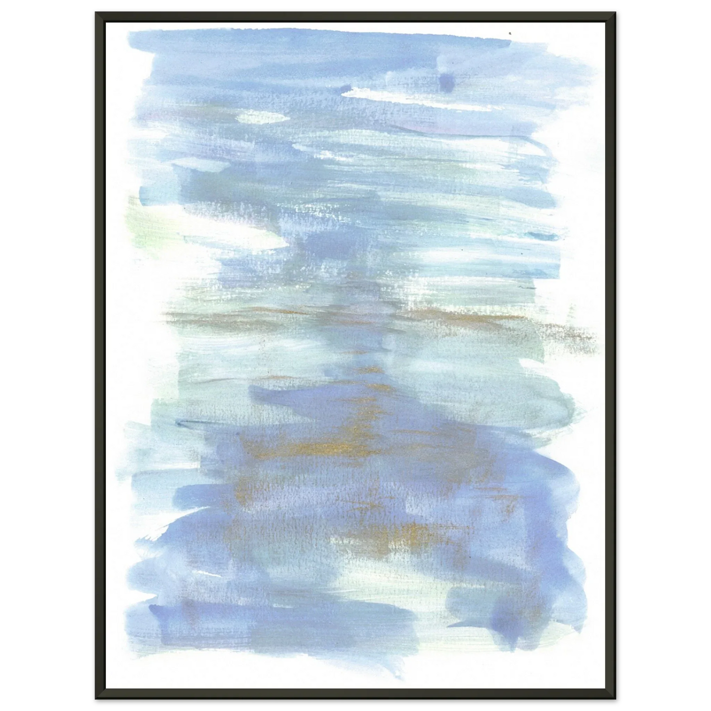 Classic Semi-Glossy Paper Metal Framed Poster Silent Water - Laure Leprince - Artiste Peintre