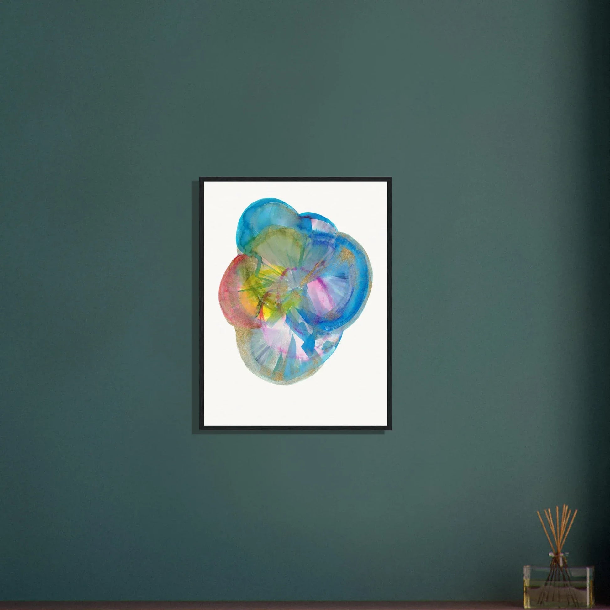Affiche Encadrée Museum-Quality Matte Paper Wooden Framed Crystal Bloom - Laure Leprince - Artiste Peintre