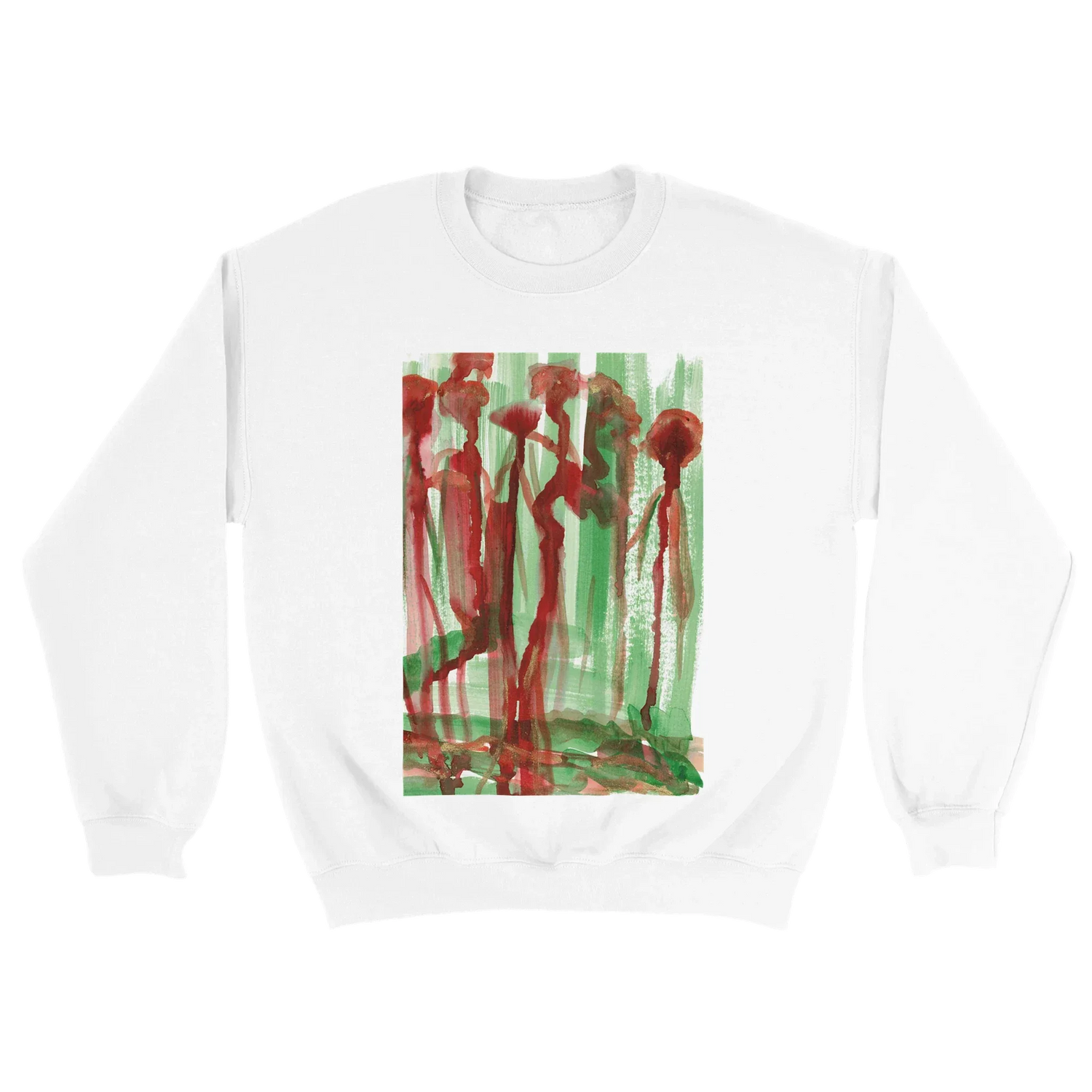 Sweatshirt Unisexe Classique Forest Choir – Impression Artistique Multicolore - Laure Leprince - Artiste Peintre
