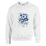 Sweatshirt Unisexe Classique Blue Swirls – Impression Artistique Multicolore - Laure Leprince - Artiste Peintre