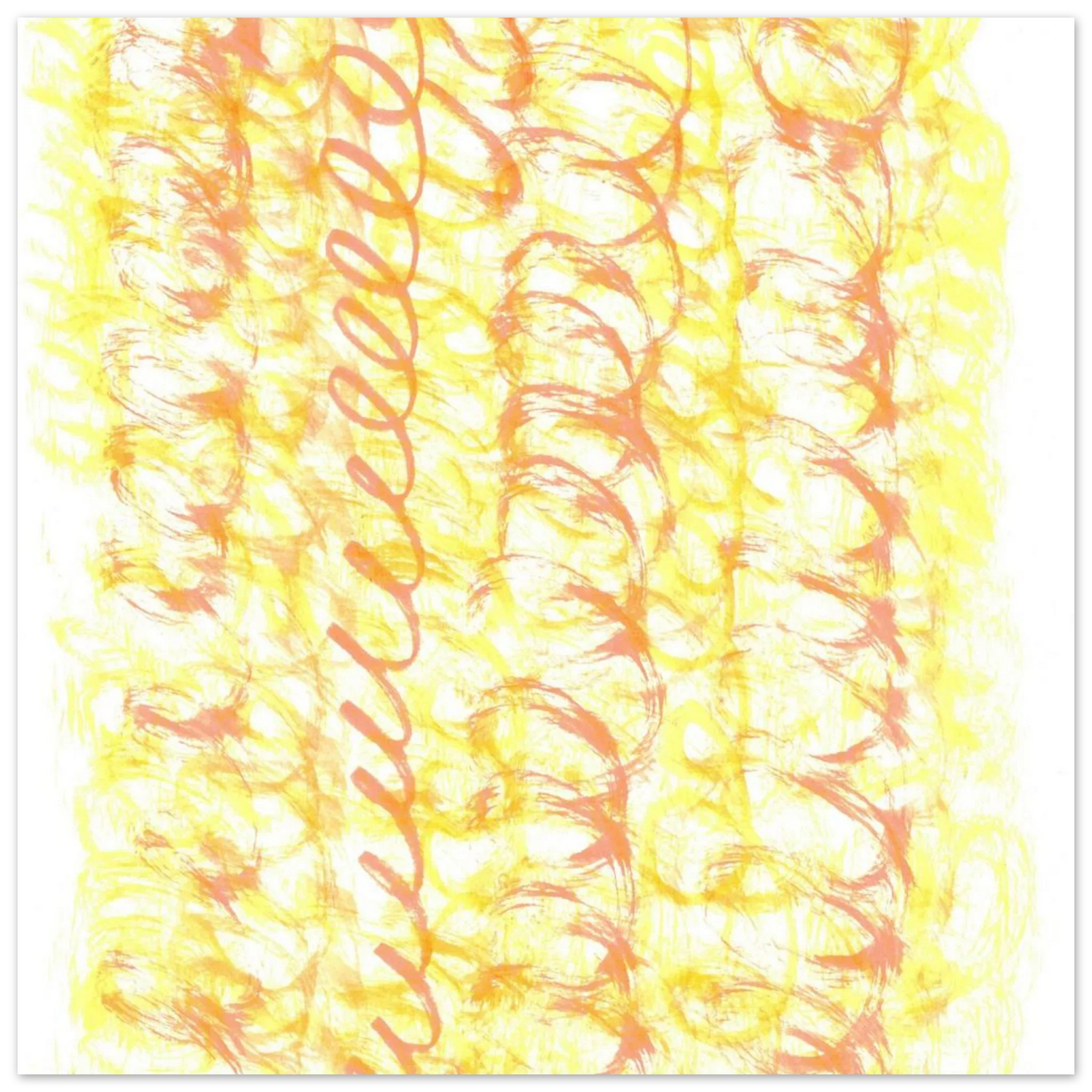 Sun-Kissed Abstract Swirls: Premium Matte Paper Poster - Vibrant Aquarelle Art for Any Space - Laure Leprince - Artiste Peintre