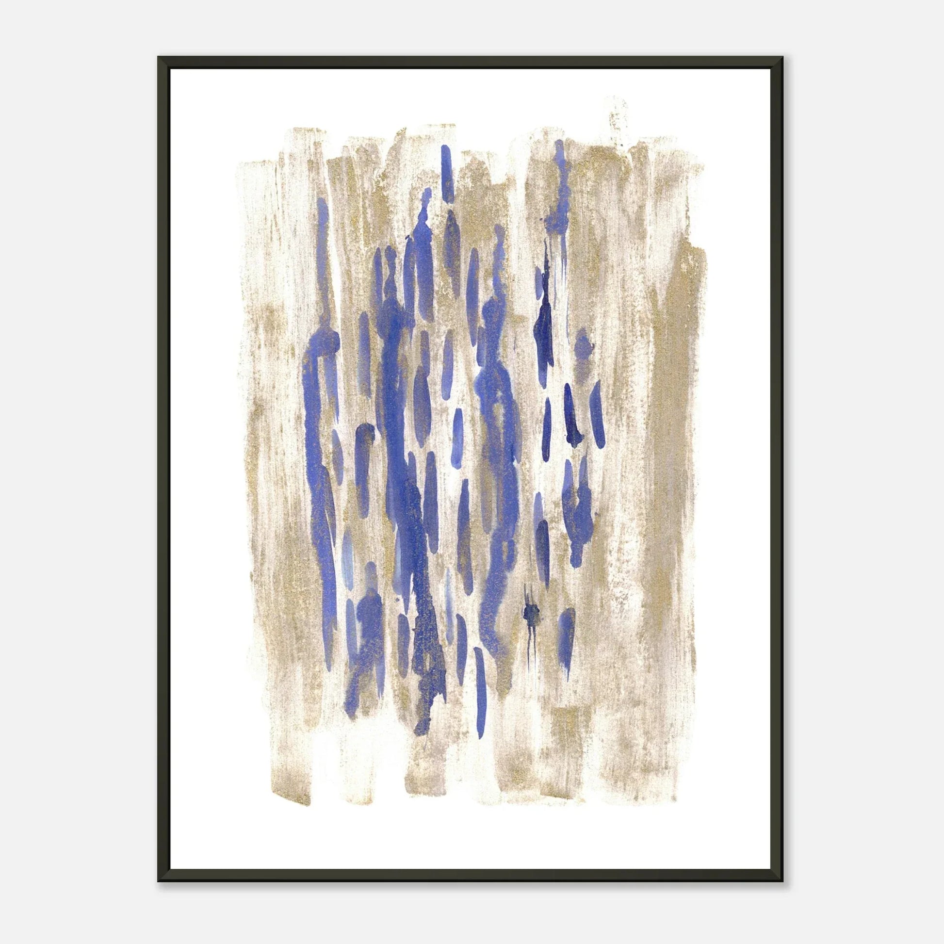 Classic Semi-Glossy Paper Metal Framed Poste Golden Drip - Laure Leprince - Artiste Peintre