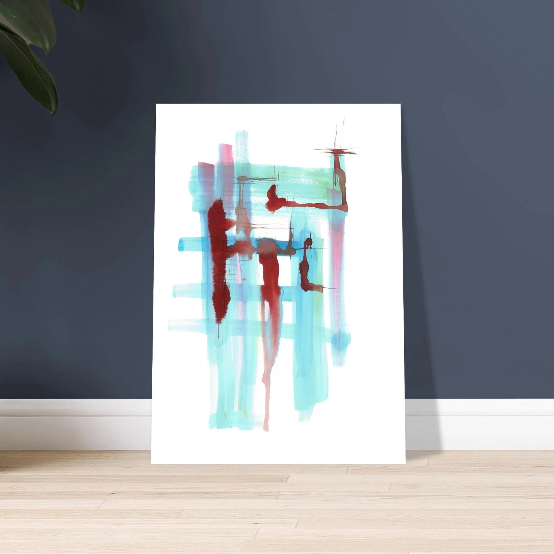 Affiche premium sur papier mat Structures Liquides – Art mural de qualité supérieure - Laure Leprince - Artiste Peintre