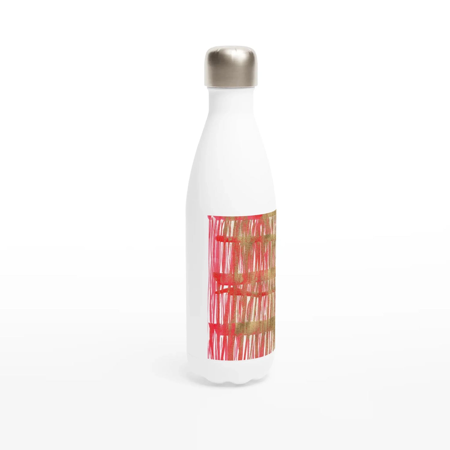 Bouteille isotherme en acier inoxydable 500 ml – Design artistique exclusif Red Waves - Laure Leprince - Artiste Peintre