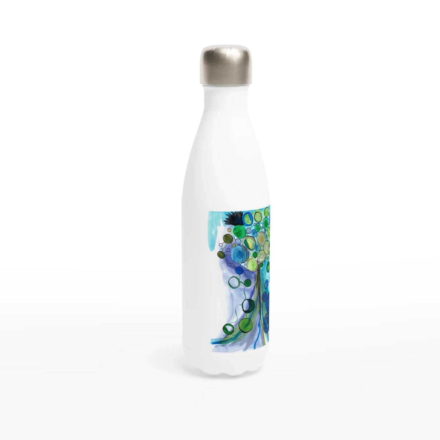 Bouteille isotherme en acier inoxydable 500 ml Ecosphères – Design artistique exclusif - Laure Leprince - Artiste Peintre