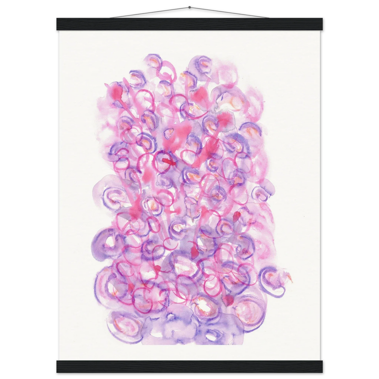 Museum-Quality Matte Paper Poster with Hanger Floraison Intime - Laure Leprince - Artiste Peintre