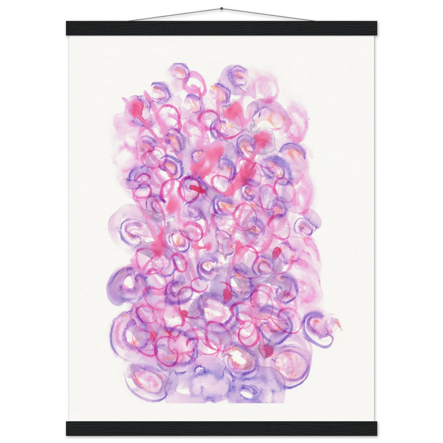 Museum-Quality Matte Paper Poster with Hanger Floraison Intime - Laure Leprince - Artiste Peintre