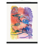 Museum-Quality Matte Paper Poster with Hanger Neon mirage - Laure Leprince - Artiste Peintre