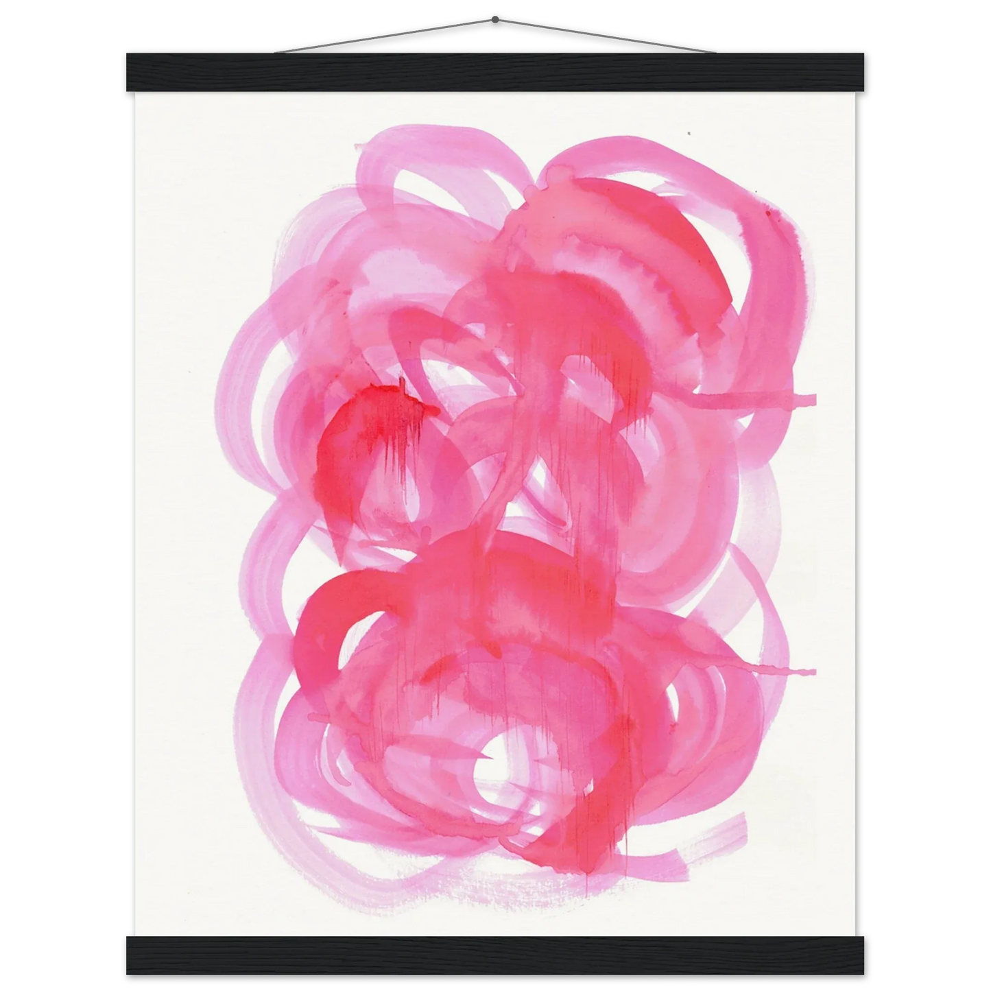 Museum-Quality Matte Paper Poster with Hanger Ruby Drift - Laure Leprince - Artiste Peintre