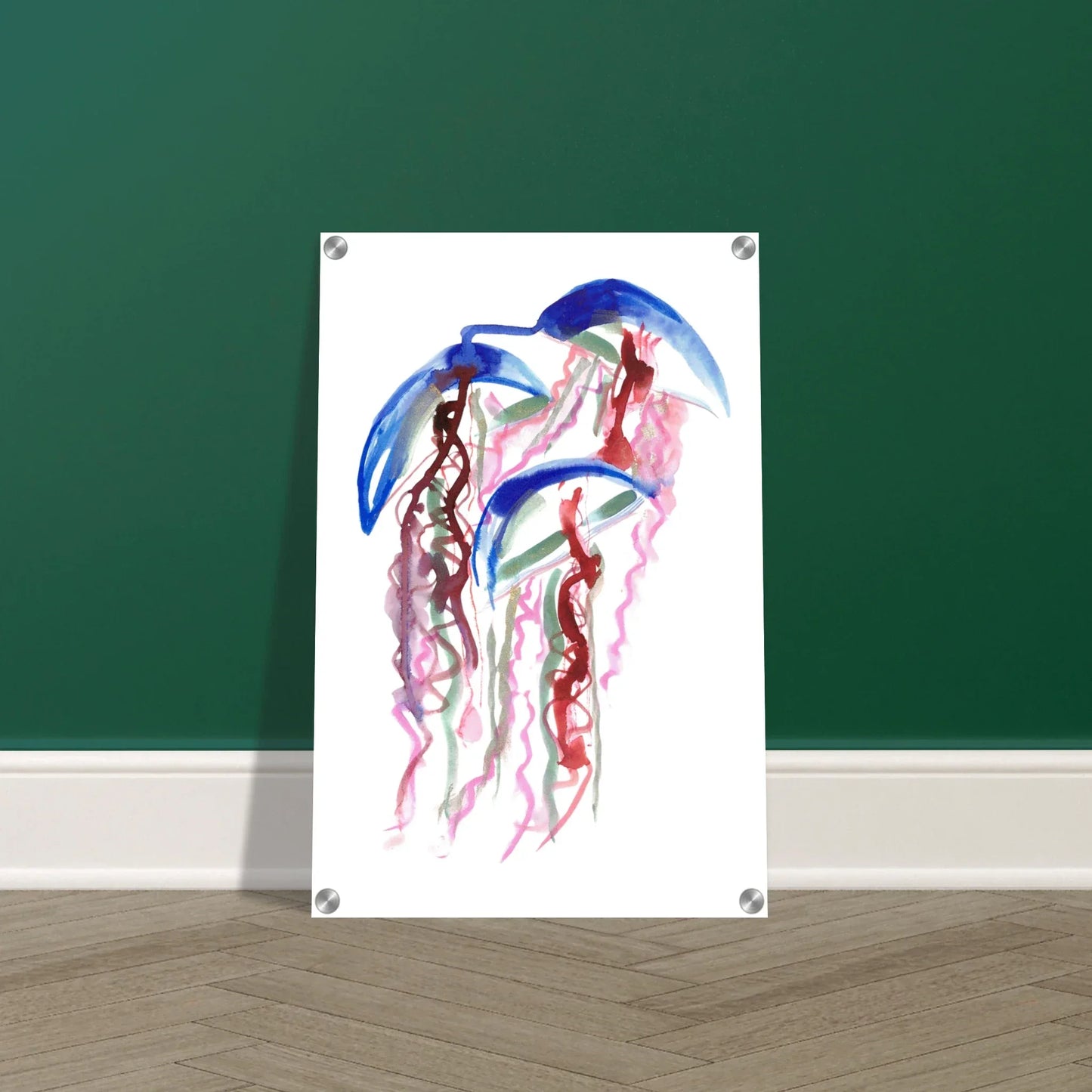 impression sur acrylique brillant Coral Dance contemporain par Laure Leprince - Laure Leprince - Artiste Peintre