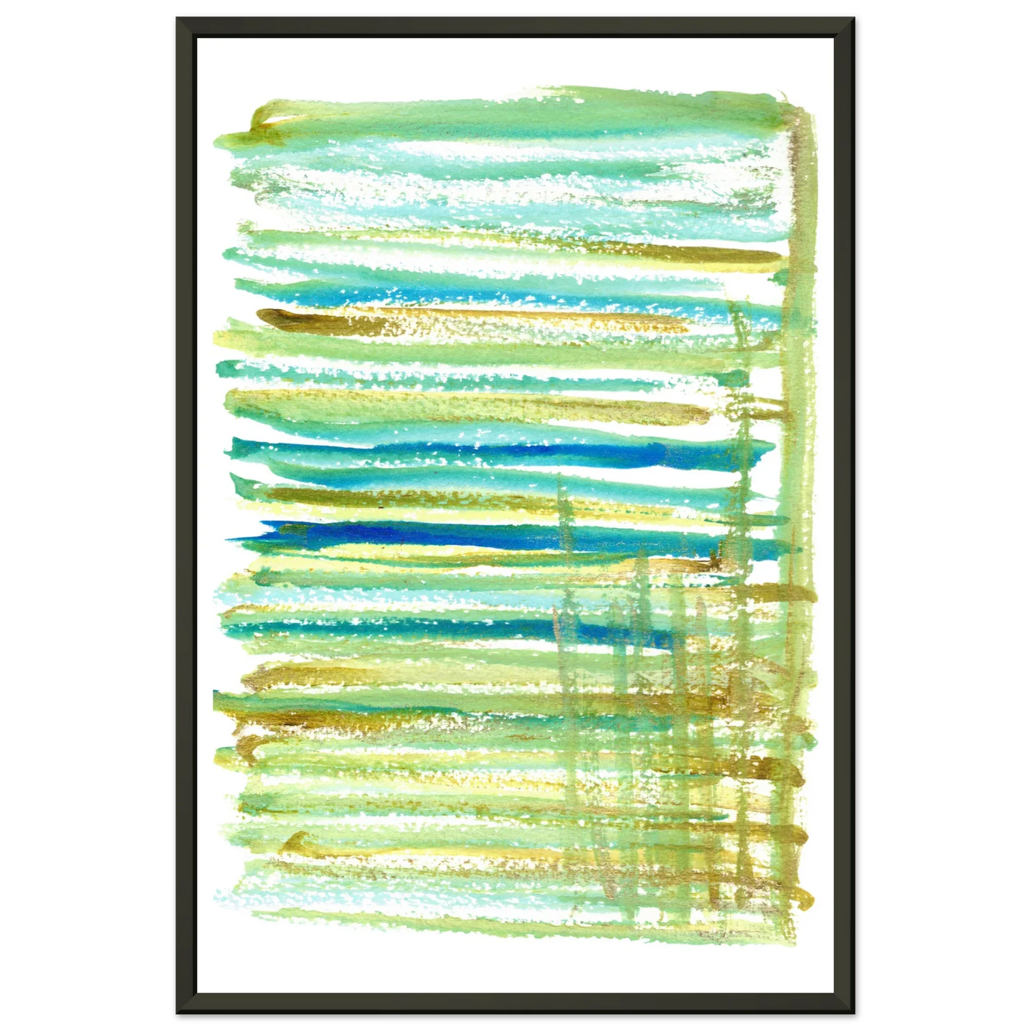 Classic Semi-Glossy Paper Metal Framed Poster Trame - Laure Leprince - Artiste Peintre