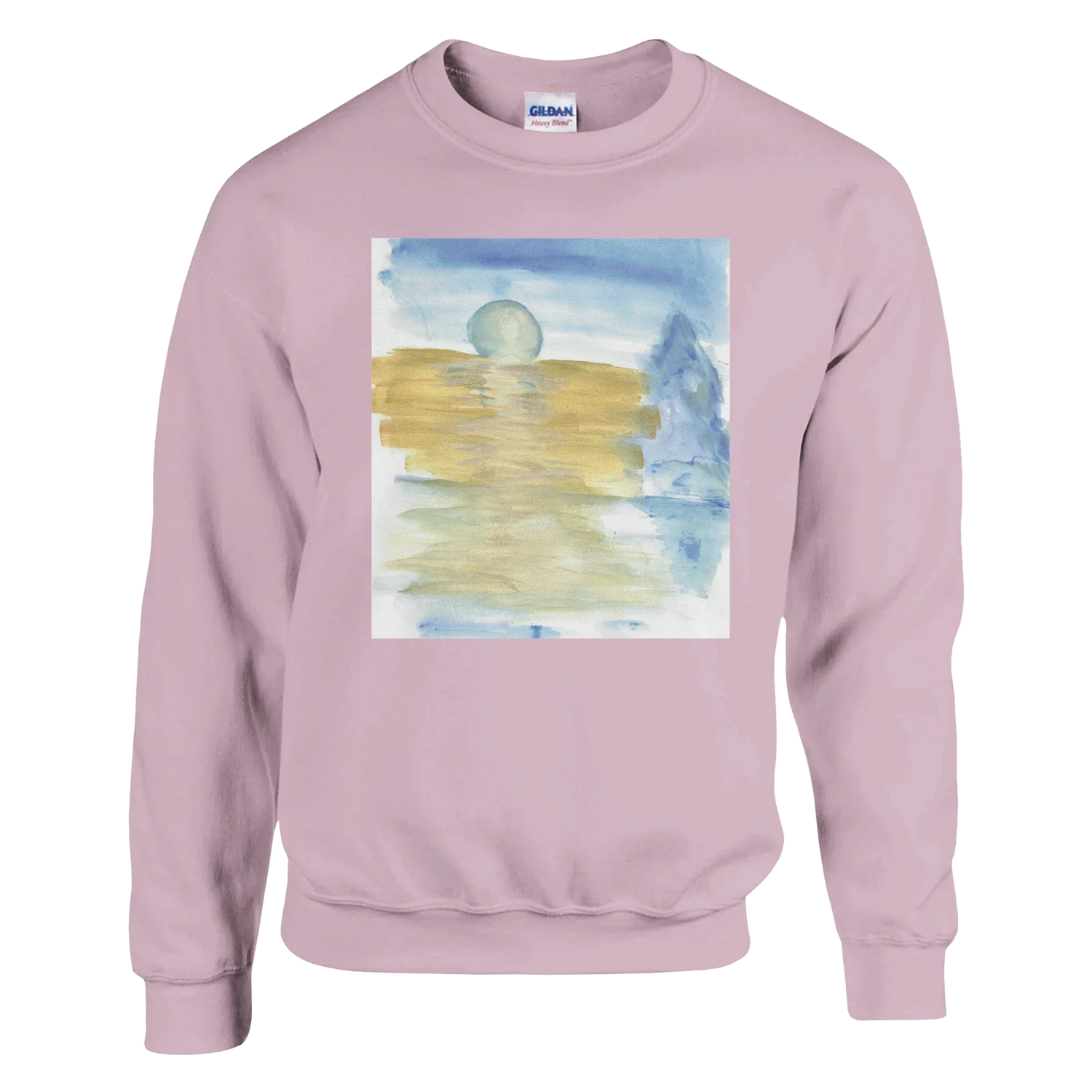 Sweatshirt Unisexe Classique Blue Horizon – Impression Artistique Multicolore - Laure Leprince - Artiste Peintre
