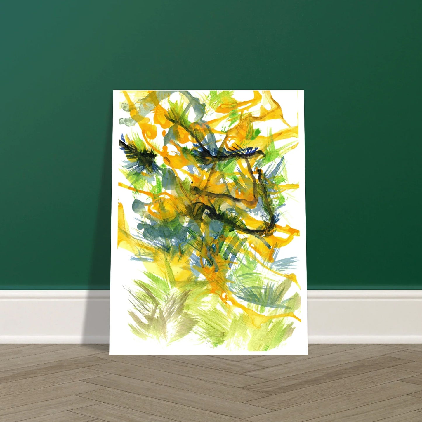 Affiche premium sur papier mat Tempête Solaire – Art mural de qualité supérieure - Laure Leprince - Artiste Peintre