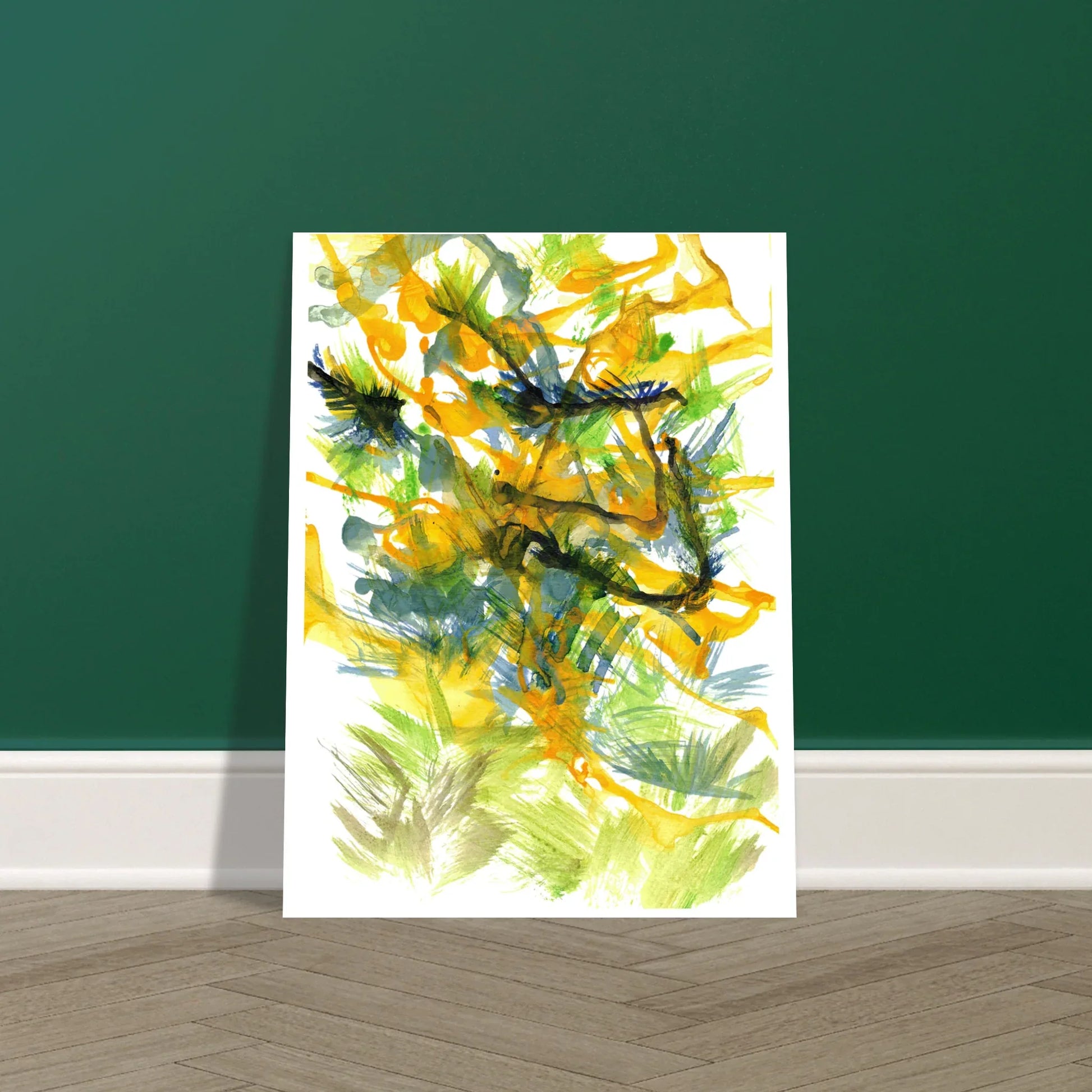 Affiche premium sur papier mat Tempête Solaire – Art mural de qualité supérieure - Laure Leprince - Artiste Peintre