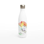Bouteille isotherme en acier inoxydable 500 ml – Design artistique exclusif Lavander Drift - Laure Leprince - Artiste Peintre