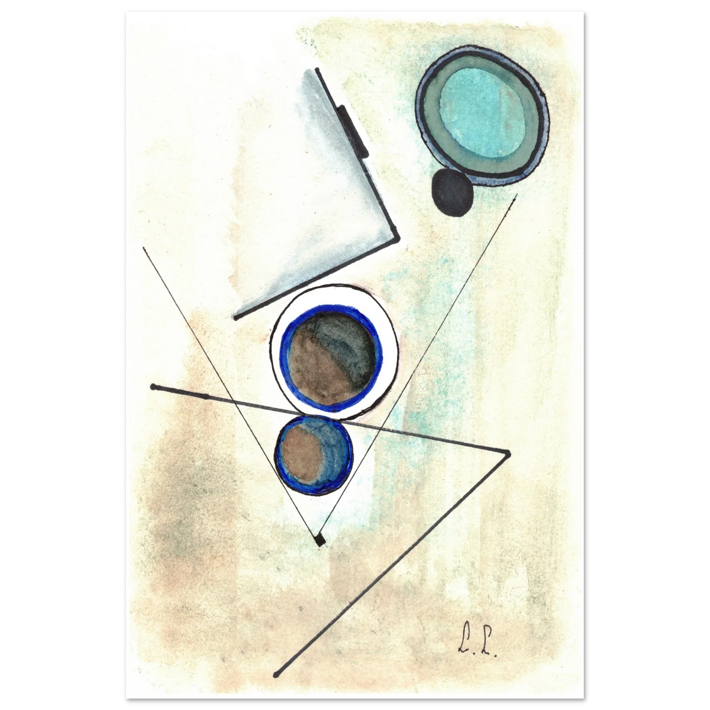 Affiche premium sur papier mat – Art mural de qualité supérieure - Laure Leprince - Artiste Peintre