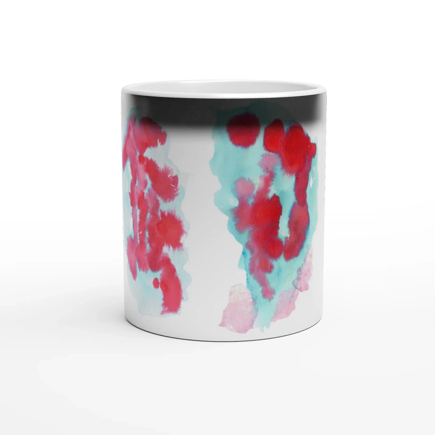 Mug magique en céramique 325 ml Brumes Carmin – Révèlez votre motif à la chaleur - Laure Leprince - Artiste Peintre