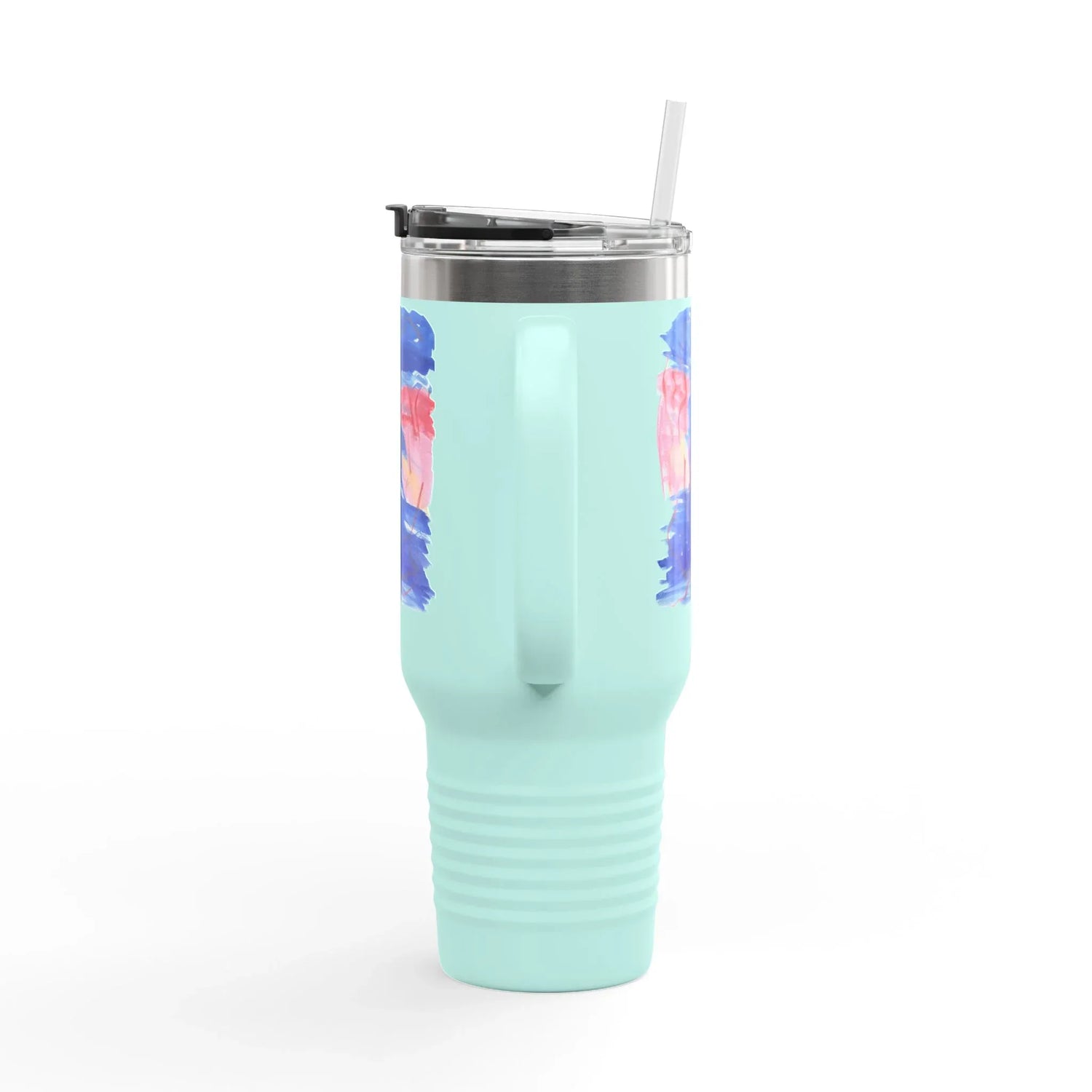 40oz Insulated Travel Mug – Midnight SirenWatercolor Design - Laure Leprince - Artiste Peintre