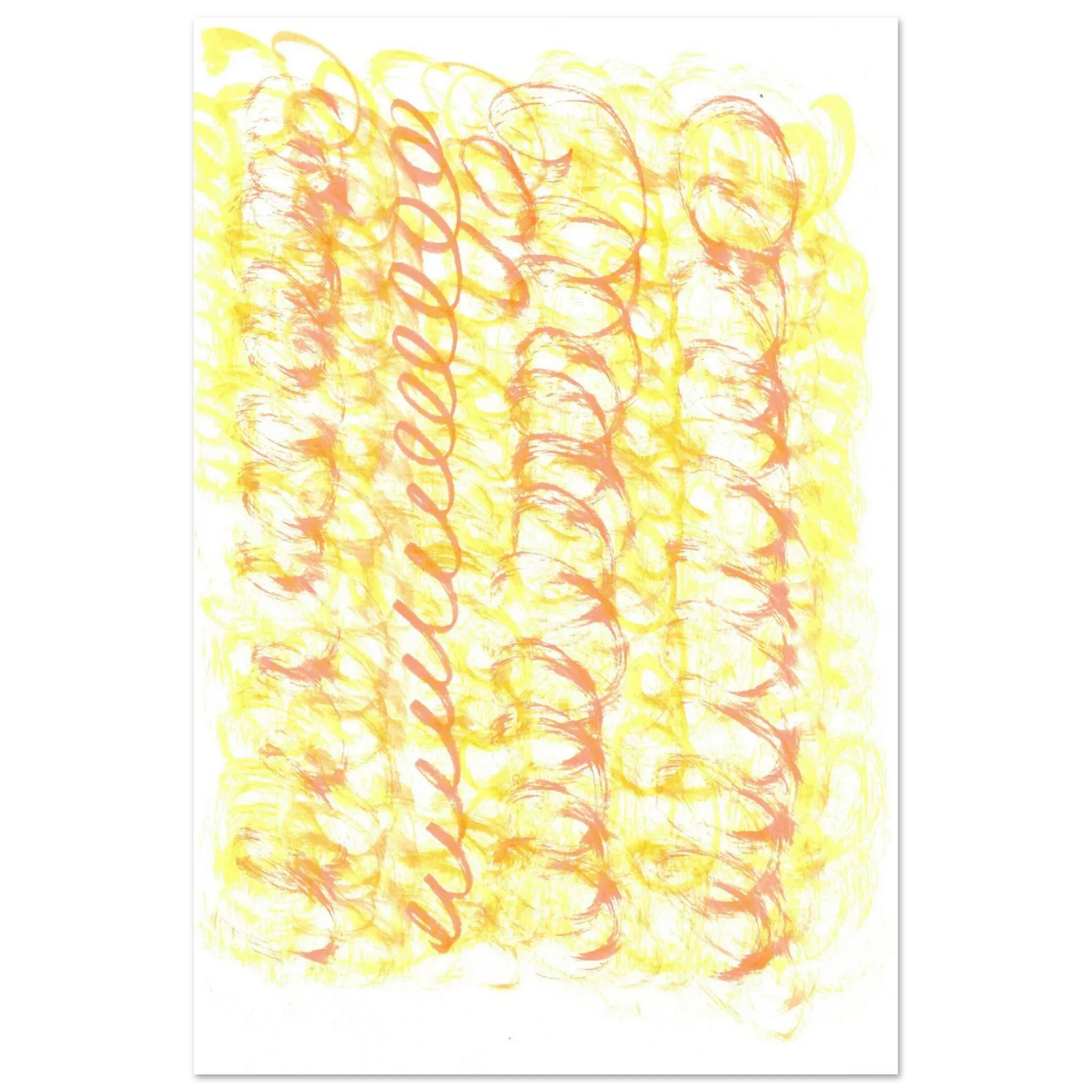 Sun-Kissed Abstract Swirls: Premium Matte Paper Poster - Vibrant Aquarelle Art for Any Space - Laure Leprince - Artiste Peintre