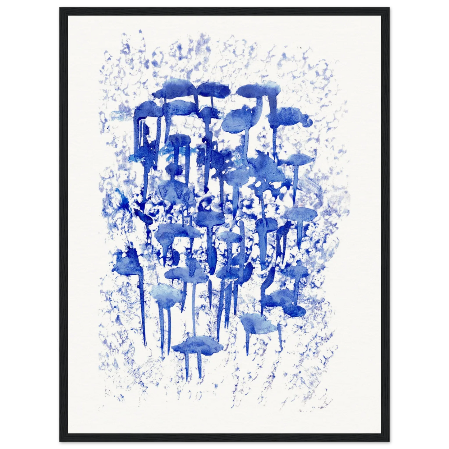 Affiche Encadrée Museum-Quality Matte Paper Wooden Framed Poste Forêt Indigo - Laure Leprince - Artiste Peintre
