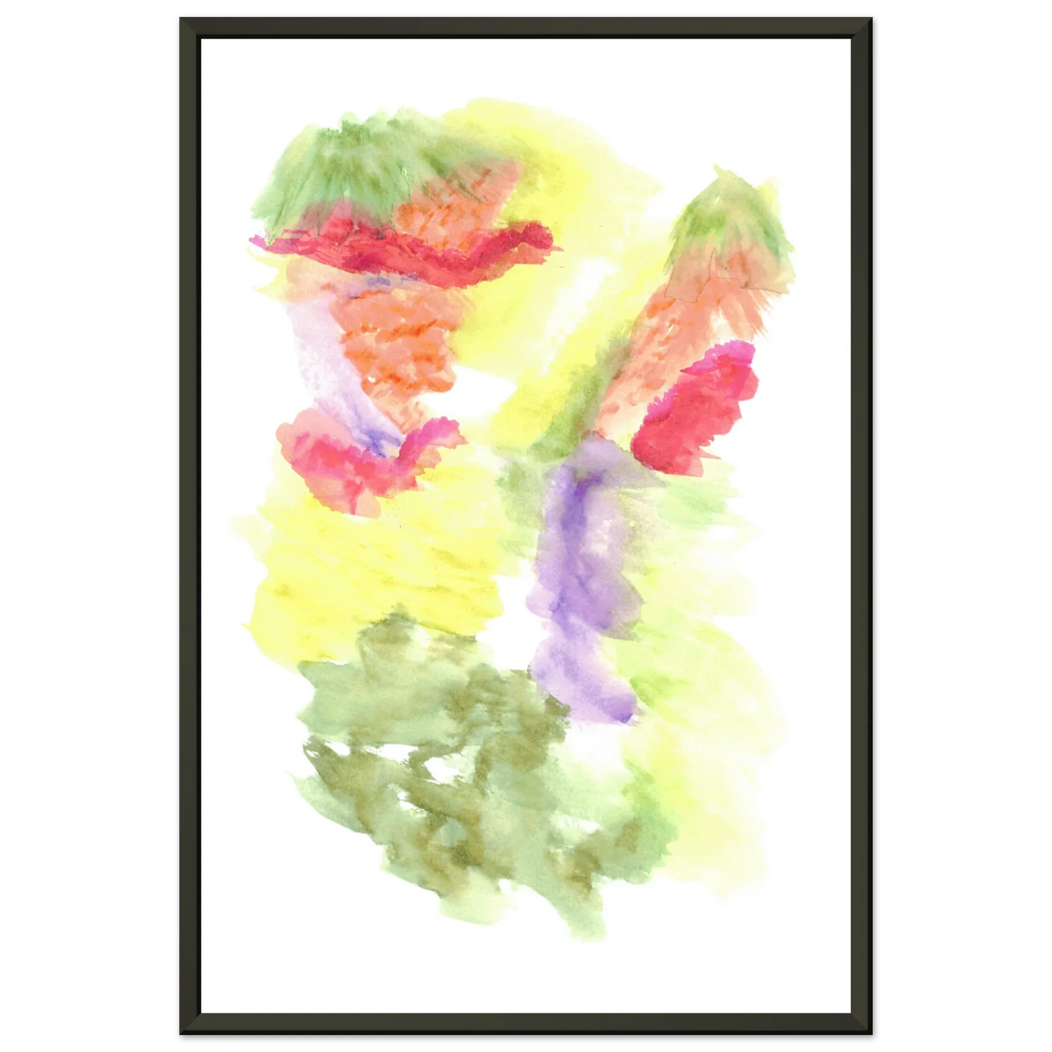 Classic Semi-Glossy Paper Metal Framed Poste Eclosion Chromatique - Laure Leprince - Artiste Peintre