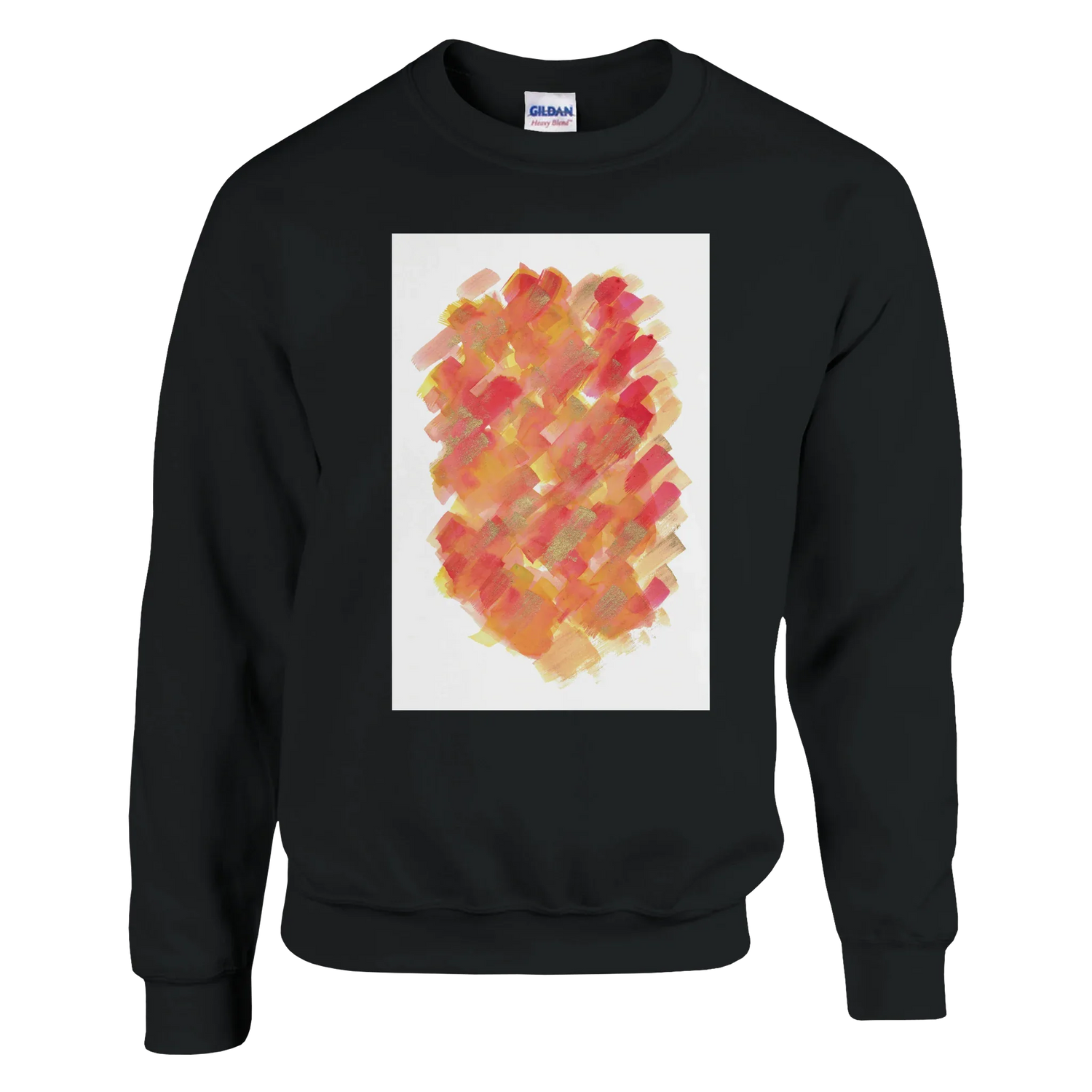 Sweatshirt Unisexe Classique Sunset Ember – Impression Artistique Multicolore - Laure Leprince - Artiste Peintre