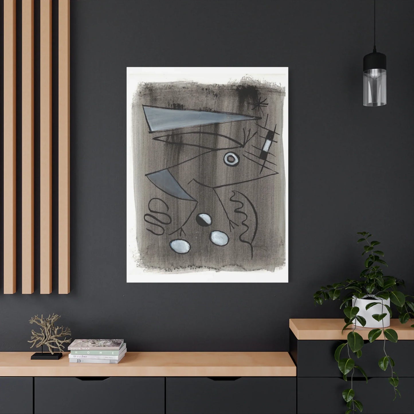 Abstract La Naissance Brushstroke Canvas Print — Modern Coastal Wall Art - Laure Leprince - Artiste Peintre