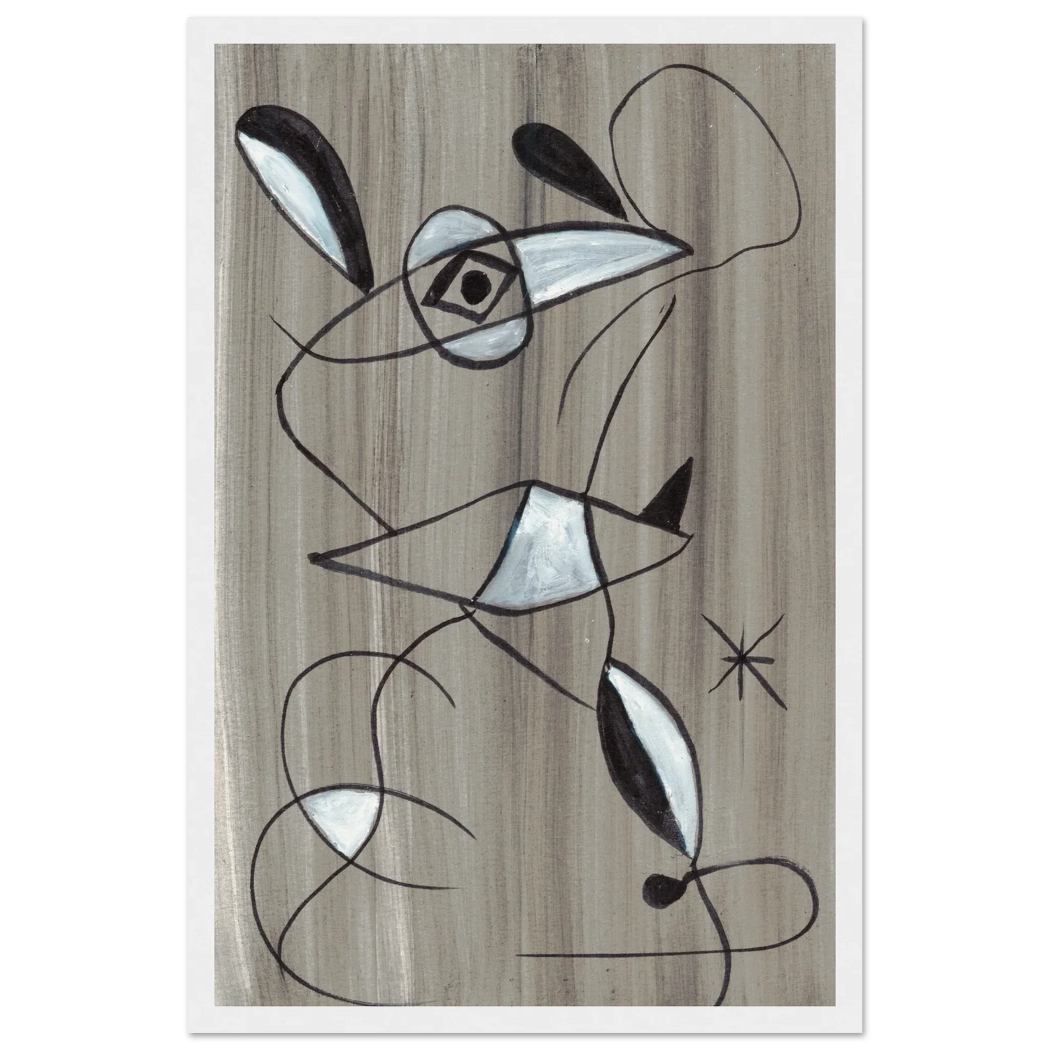 Affiche encadrée bois | Papier mat qualité musée | Aquarelle originale Laure Leprince - Laure Leprince - Artiste Peintre