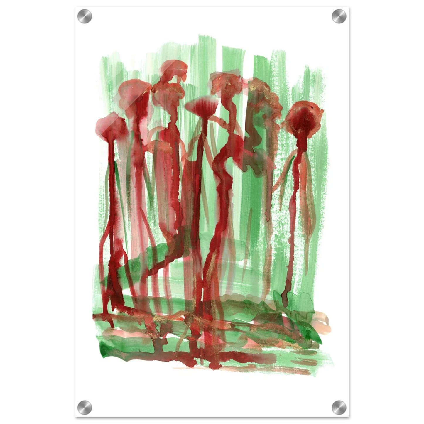 Impression sur acrylique brillante Forest Choir | Art contemporain par Laure Leprince - Laure Leprince - Artiste Peintre
