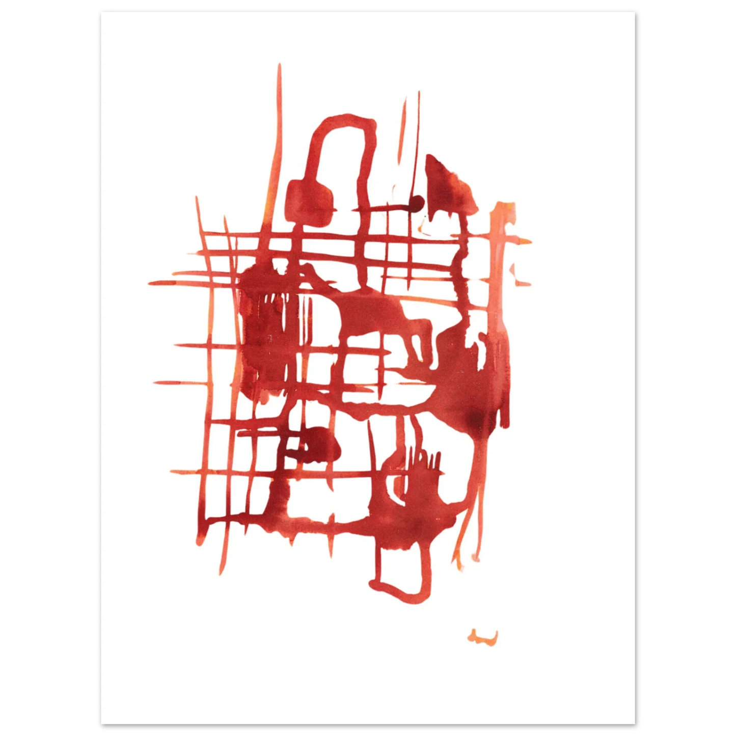Affiche Encadrée Museum-Quality Matte Paper Wooden Framed Solar Frame - Laure Leprince - Artiste Peintre