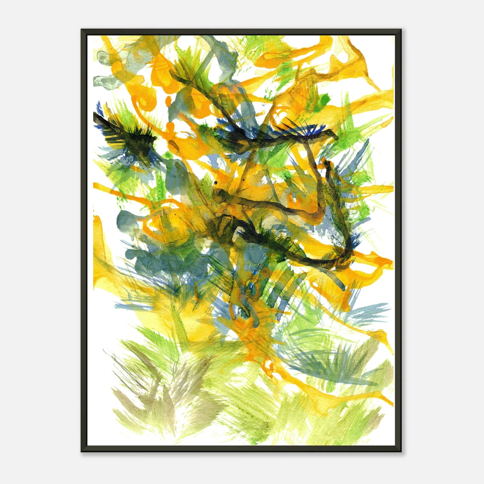 Classic Semi-Glossy Paper Metal Framed Poster Tempête Solaire - Laure Leprince - Artiste Peintre