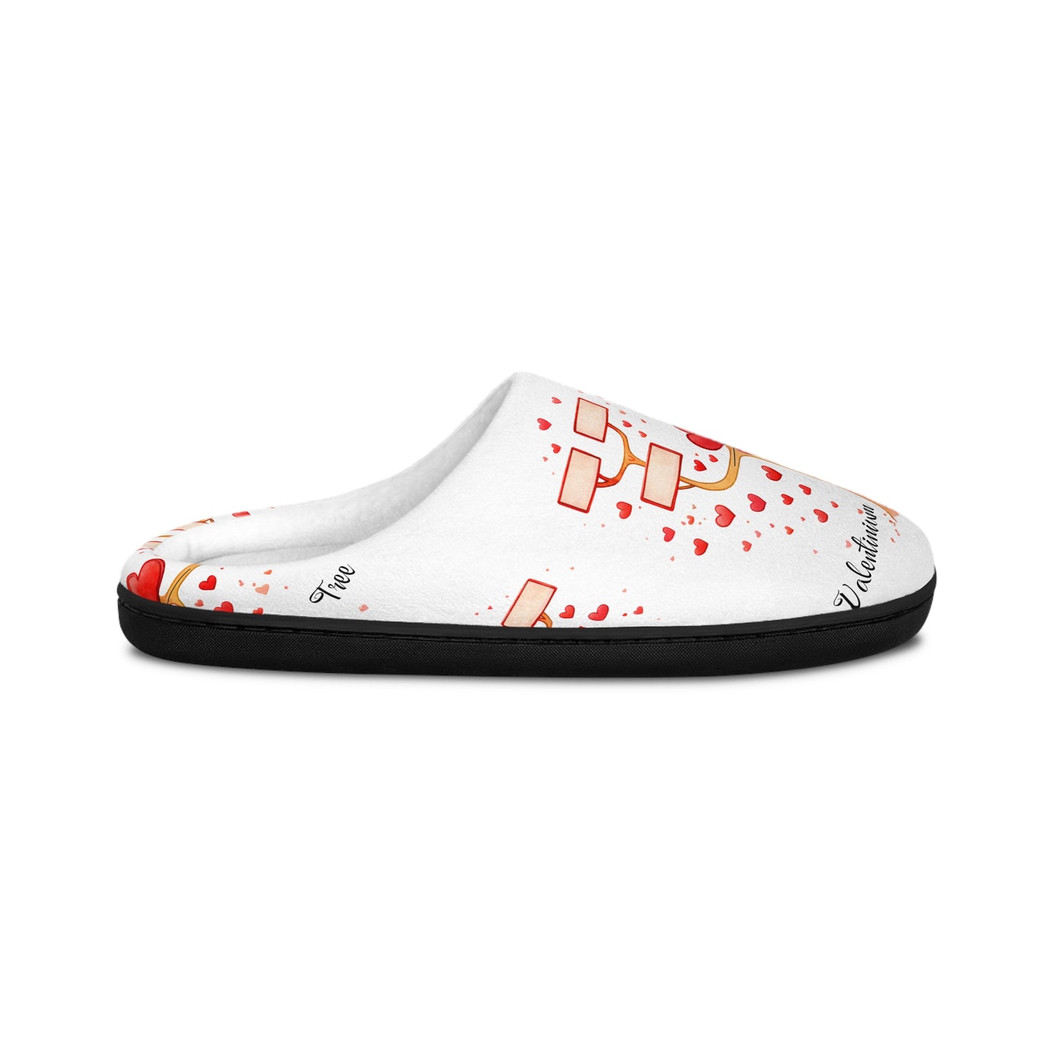 Pantoufles d'Intérieur Féminines Personnalisées Premium – Valentinium Tree Confort Cocooning & Impression Intégrale