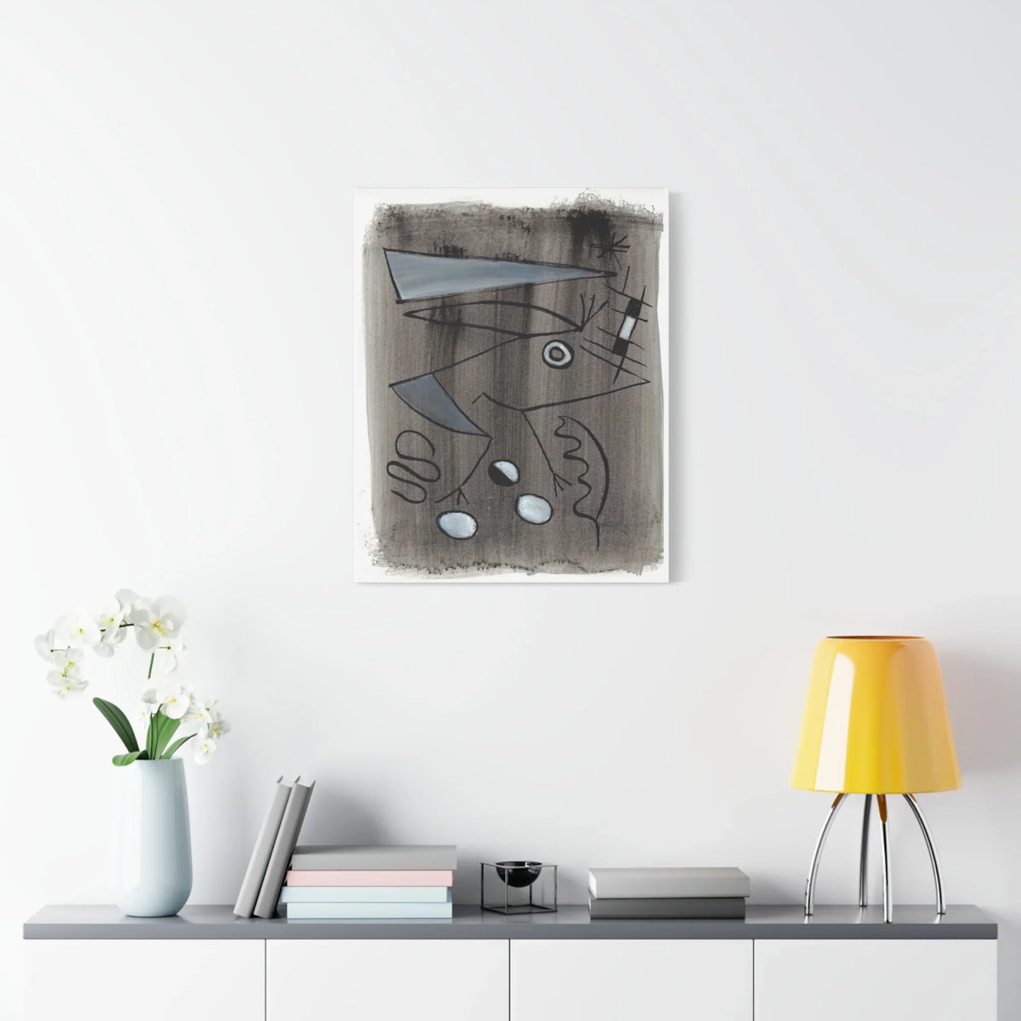 Abstract La Naissance Brushstroke Canvas Print — Modern Coastal Wall Art - Laure Leprince - Artiste Peintre