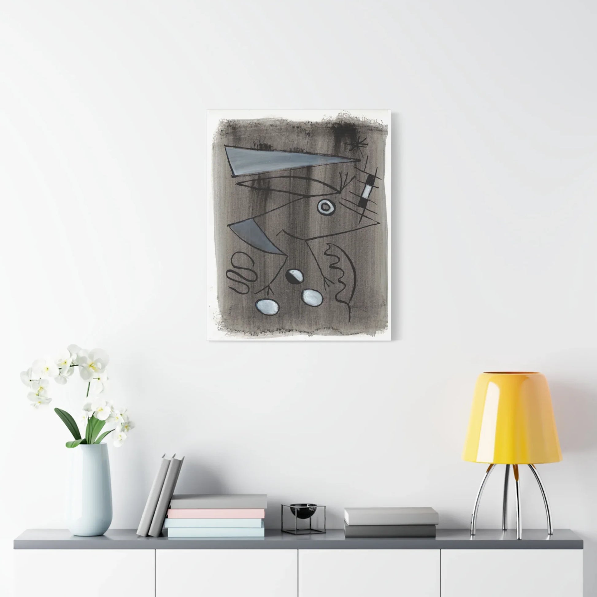 Abstract La Naissance Brushstroke Canvas Print — Modern Coastal Wall Art - Laure Leprince - Artiste Peintre