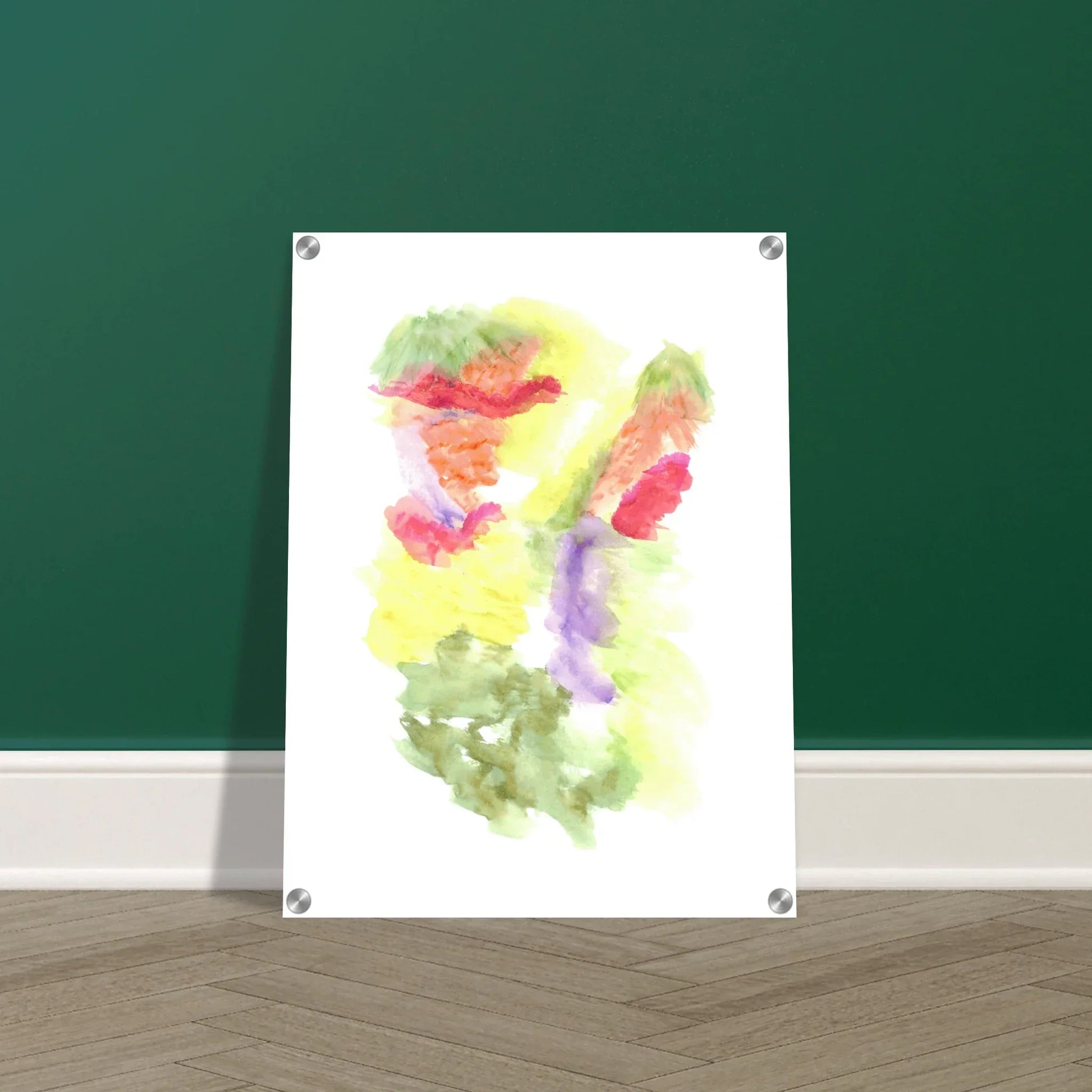 Impression sur acrylique brillante Eclosion Chromatique | Art contemporain par Laure Leprince - Laure Leprince - Artiste Peintre