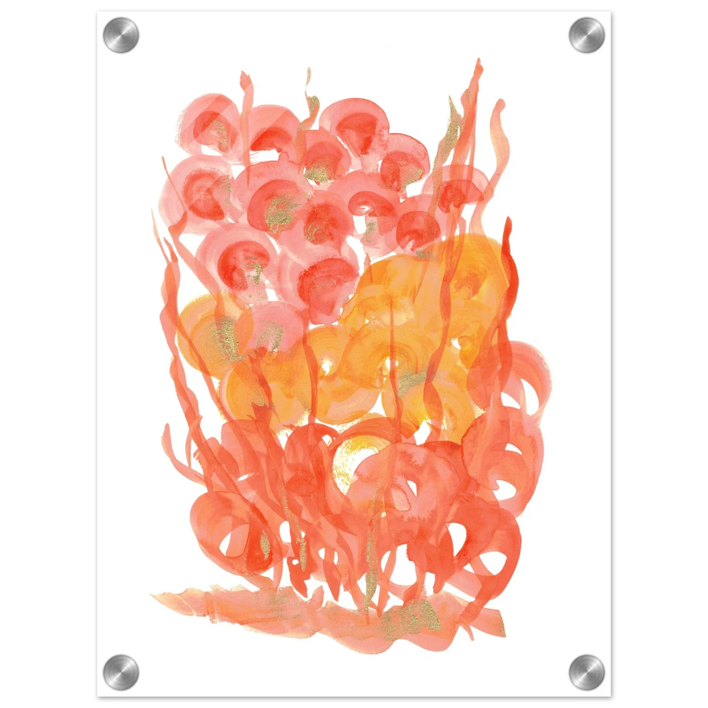 Impression sur acrylique brillante Sunrice Flora| Art contemporain par Laure Leprince - Laure Leprince - Artiste Peintre