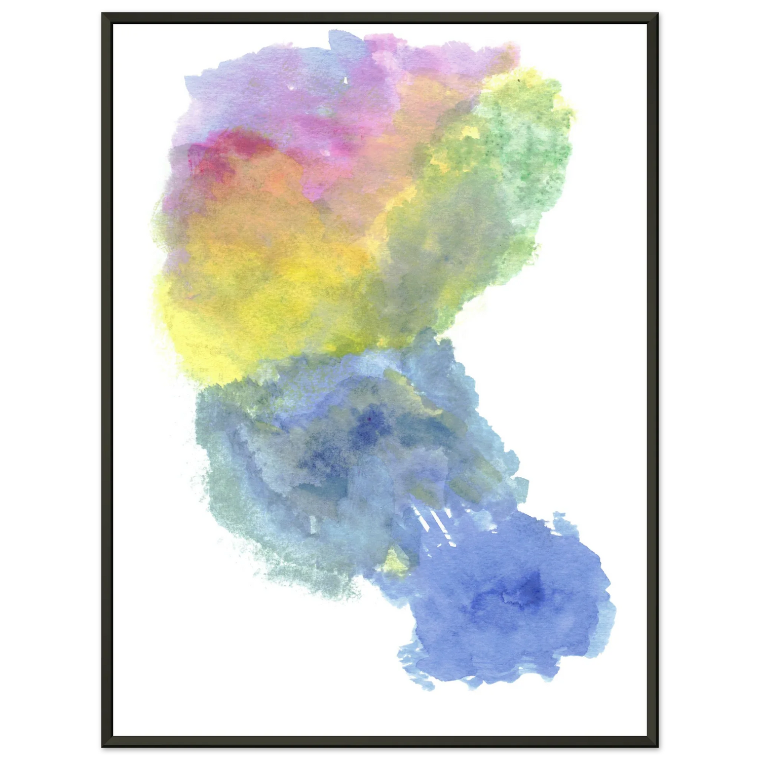 Classic Semi-Glossy Paper Aluminium Framed Poste Aurora Drift - Laure Leprince - Artiste Peintre