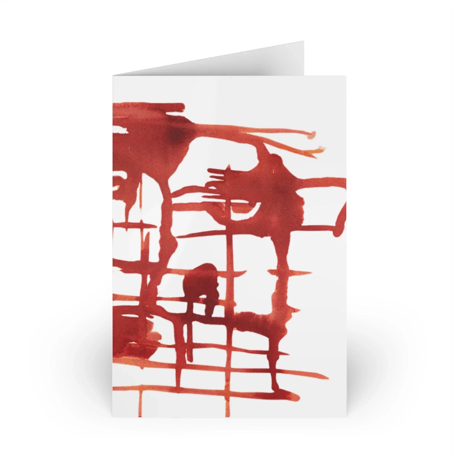 Solar Frame Watercolor Leaf Greeting Card - Elegant - Laure Leprince - Artiste Peintre