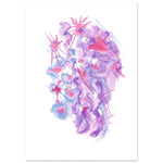 Affiche premium sur papier mat Nebuleuse Pourpre – Art mural de qualité supérieure - Laure Leprince - Artiste Peintre