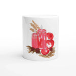 Mug en céramique blanche 325 ml Bougie – Élégance, sécurité et durabilité - Laure Leprince - Artiste Peintre